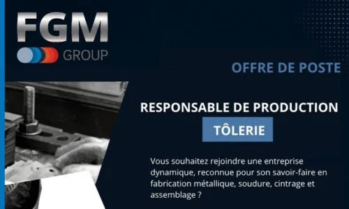 offre de poste responsable de production tolerie